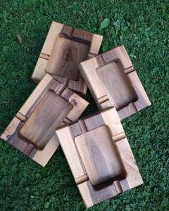 Cendrier en bois attrayant fabriqué avec des détails artistiques offrant une fonctionnalité de durabilité et une beauté esthétique naturelle - Product Image 3