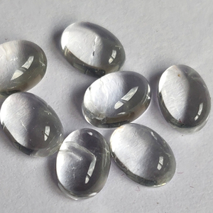 บุษราคัมสีขาวธรรมชาติรูปไข่3X5มม. ถึง5X7มม. Cabochon-หลวมบุษราคัมคุณภาพสูง - Product Image 3