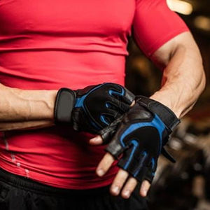 Gants de moto de course de fitness pour l'haltérophilie et le cyclisme Gants de gymnastique personnalisés à demi-doigts avec mitaines en gel antidérapantes - Product Image 5