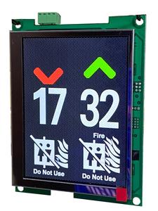 Indicador LCD Moderno para Elevador Doble con Acero Inoxidable para Edificios de Oficinas - Product Image 2