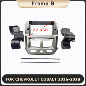 Aijia Cadre d'écran de voiture pour 2016-2018 CHEVROLET COBALT Car Radio Audio Fascia 12.3Inch GPS Dashboard USB Connection Gray - Product Image 5
