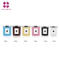 Frasco de Vidrio Cilíndrico Plateado Transparente de Alta Gama para Velas Aromáticas DIY, Reutilizable, Decoración Navideña de Lujo para el Hogar, Impresión por Serigrafía 1