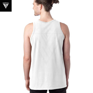Premium 100% Cotton <b>White</b> <b>Tank</b> <b>Tops</b> for <b>Men's</b> Breathable Lightweight Street Style Summer Wear O-neck Gym Fitness <b>Men</b> <b>Tank</b> <b>Top</b> - Product Image 2