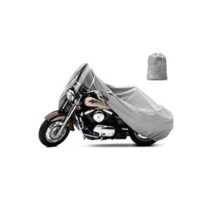 Coperchio motore compatibile Yamaha Yzf R6 (con fibbia di collegamento) protezione 4 stagione grigio