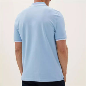 Venta al por mayor de encargo de alta calidad 100% algodón transpirable sólido Golf para Polo de secado rápido Jersey camisetas - Product Image 4