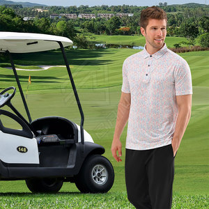 Polo de golf para hombre de alta calidad, venta al por mayor, nuevo diseño, superventas, camisa de punto de algodón con patrón sólido - Product Image 3