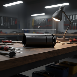 Long 1'' <b>Impact</b> Hexagonal <b>Sockets</b> with Thin Walls Pneumatic Tools Accessories and Parts Made in USAG - Product Image 3