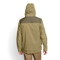 Capucha ajustable impermeable y resistente al viento, chaqueta de caza con forro de bolsillos, cómoda