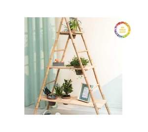 High Quality Handmade Bamboo <b>Ladder</b> for Home <b>Decor</b> Eco-Friendly Storage Display Furniture with Carved Technique - Product Image 4