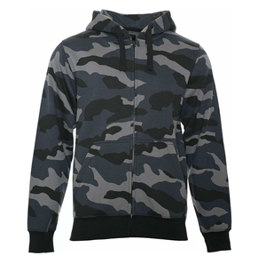 Sudadera con capucha de camuflaje transpirable para hombre de diseño personalizado de alta calidad 100% algodón patrón sólido con logotipo frontal forrado moda informal - Product Image 5