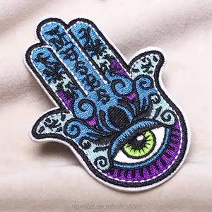 Custom 3D Embroidered Iron-On Patches Well-Designed Flower Style Badges for Hat & Shirt Sew-On Mainly Fabric <b>Material</b> - Product Image 3