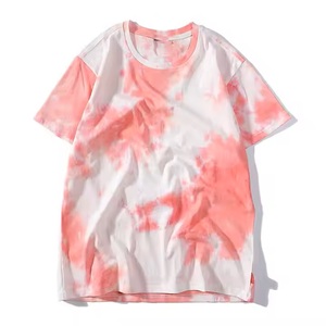 New Style Men's Casual Round Neck Short Sleeve <b>Tie</b> Dye Wholesale Design Custom Made Streetwear T Shirts For Men Casual - Product Image 3