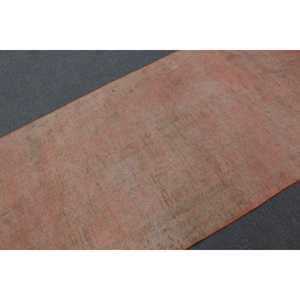 Vintage Rug, Runner 3.9x12.1 ft Turkish Rug, Orange <b>Brown</b> Patchwork <b>Wool</b> Rug - Product Image 5