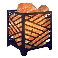 Lámpara cuadrada de sal de roca rosa del Himalaya, diseño de cesta de Metal tallado hecho a mano para decoración del hogar con estilo amoroso - Product Image 6