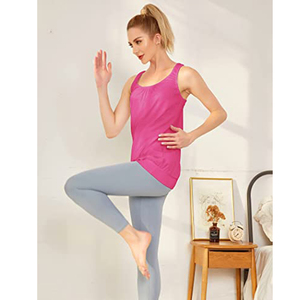 Ligero para mujer largo entrenamiento Fitness deportes Yoga Tank Tops - Product Image 2