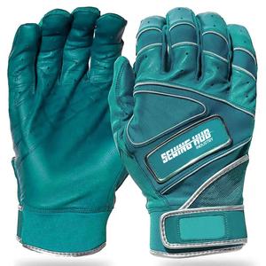 LOGO PRINTING Batting Gloves Full Finger With <b>Strong</b> Grips Palms for Kids <b>Boys</b> Children Wear Best Batting Leather Glove - Product Image 6