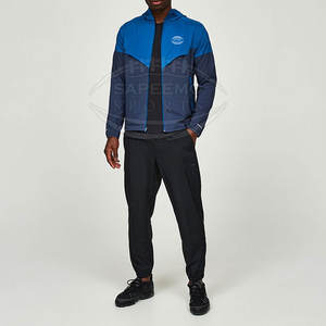 Chaqueta Cortavientos Premium para Hombre, Diseño Tejido para Invierno, Cuello Alto, Logotipo Frontal, Ligera, Resistente al Viento, con Capucha, para Correr y Entrenar al Aire Libre - Product Image 2