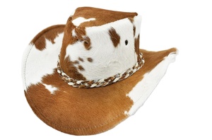 Sombrero de Vaquero Formal de Cuero Vacuno Auténtico de Alta Calidad al por Mayor, Correa Ajustable, Ecológico, Ligero, para Invierno, para Hombre y Mujer - Product Image 2