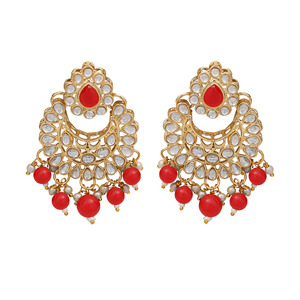 Ensemble de colliers ras du cou Kundan ronds délicats - Product Image 5