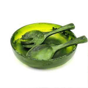 <b>Large</b> Resin Embroidered <b>Bowl</b> Shape Eco-Friendly Disposable <b>Serving</b> <b>Bowl</b> Set American Style Business Gift Home - Product Image 6