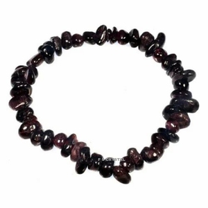 Venta al por mayor de alta calidad hecho a mano granate piedras preciosas Chips pulsera Feng Shui tipo ágata de F S CRYSTAL - Product Image 1