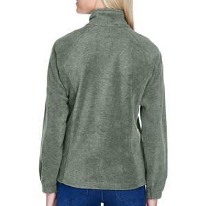 Chaqueta de Forro Polar con Cierre Completo para Mujer, Negra y Gris, Hecha a Medida, Reversible, de Secado Rápido, Resistente al Viento, Gruesa, 100% Algodón, para Invierno - Product Image 5