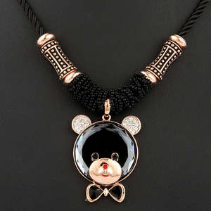 Women's Fancy Chain <b>Locket</b> - Black - Product Image 1
