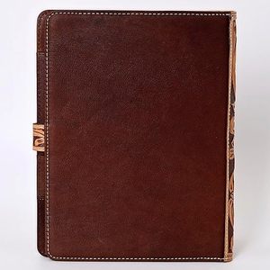 Hot Selling A4 A5 Size File Cover Portfolio Papers <b>Documents</b> Organizer High Quality Soft Leather Cover With Tooling & Pockets - Product Image 3