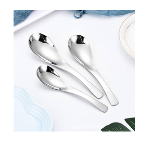 Cuchara de sopa de acero con espejo personalizada, juego de cubiertos de nuevo diseño personalizado de alta calidad, cuchara de sopa de boda personalizada - Product Image 4