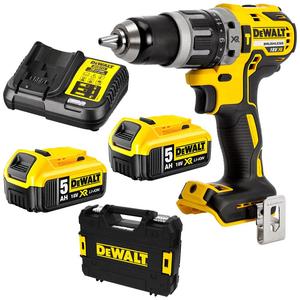 สว่านกระแทกไร้สาย18V 5.0Ah XR li-ion สว่านไร้สายแบบไร้แปรงถ่านใหม่สำหรับ DCD796P2-XE