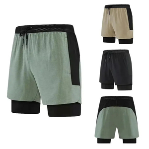 Pantalones Cortos Deportivos Ligeros de Doble Capa y Múltiples Paneles para Hombre, Ropa Deportiva Informal de Verano, Pantalones Cortos de Baloncesto de Poliéster - Product Image 2