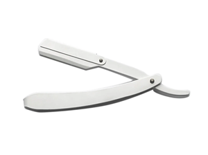 Maquinilla de afeitar de cuerpo de acero, maquinilla de afeitar de media hoja con logotipo gratis - Product Image 6