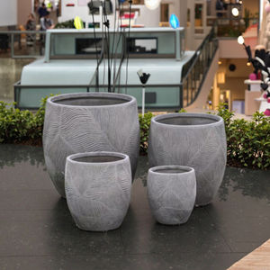 กระถางดอกไม้เซรามิคดินเผาสีม่วง - Product Image 2