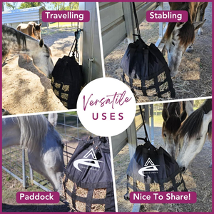 Proveedor de caballos 600D de alta resistencia, lazos fuertes, bolsa de heno impermeable para caballos - Product Image 6