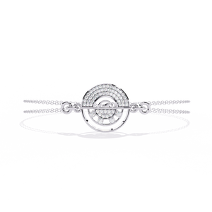 Magnifique bracelet et jonc en or 18 carats avec diamants de laboratoire - Product Image 5