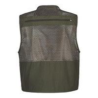 Chaleco Cargo multibolsillo de poliéster/algodón para hombre, ropa exterior de secado rápido, Escalada, tiro, fotografía, pesca, chaleco de periodista