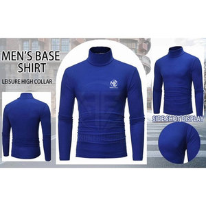 Fashion Casual Pullover Smooth Knit Fabric High <b>Neck</b> Full Sleeve Clothing for <b>Men</b> <b>Turtle</b> <b>Neck</b> Shirt - Product Image 6