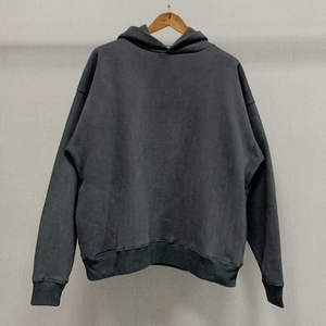 Sudadera con capucha extragrande de algodón grueso con logotipo personalizado para hombre, sudadera con capucha de diseñador de estilo urbano, talla grande - Product Image 2