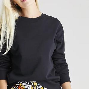 Chemises de survêtement pour femmes noires teintes unies Votre propre impression Chemises de survêtement d'hiver Street Wear Nouveau dernier design Sweatshirts - Product Image 6