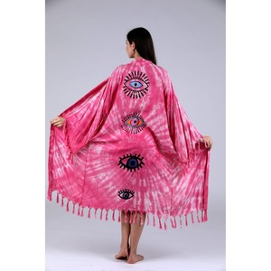 Kimono Largo para Mujer, Ligero, con Silueta Drapeada y Mangas Largas, Perfecto para Uso Casual, Viajes y Uso Diario - Product Image 2