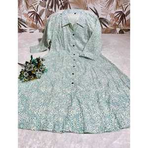 Nuevo lanzamiento, ropa informal moderna, vestido Aline pesado para fiestas, algodón CAMRIC de secado rápido para todas las estaciones - Product Image 1