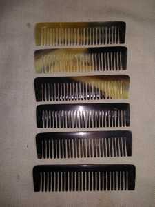 Peine para el pelo de cuerno de búhos indios, peines de cuerno Real hechos a mano, bocina de buey, listo para enviar a granel - Product Image 3