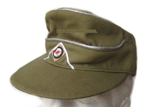 หมวกสกี WW2สีดำไวเซอร์ M43 kepi จากเยอรมันพร้อมตราสัญลักษณ์ปัก - Product Image 4