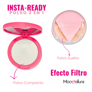 Mocoallure Efecto Filtro Polvo Suelto y Compacto - Product Image 1