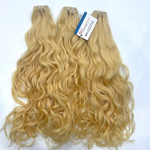 Meilleure vente!!! Tissage de cheveux humains ondulés et ondulés de toutes couleurs, cheveux bruts vietnamiens super doublement étirés - Product Image 5