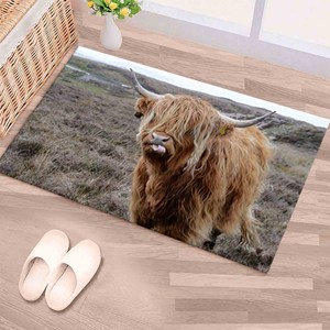 Alfombra Impresa en 3D con Diseño de Búfalo Salvaje, Regalo para Damas de Honor, Salón, Grande, Fácil de Limpiar, Alfombra de Chenilla - Product Image 5