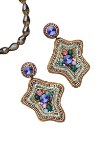 Embroidery Beaded Earring Solid Quality Handmade Product for <b>Girls</b> and Women Wedding Use Classic Design Earring Handmade Product - Product Image 3