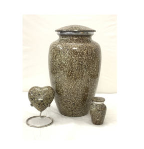 Urnas de cremación para adultos de aluminio con aspecto de mármol para cenizas humanas con bolsa de terciopelo gratis - Product Image 1