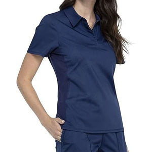 Ensemble de gommage à la figue à vendre Top de gommage médical extensible à manches courtes OEM vente en gros uniforme pour médecins infirmière Ensemble médical et hospitalier - Product Image 3