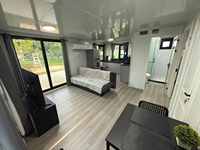 Maison conteneur extensible à double aile de 10 pieds, préfabriquée, modulaire, recyclable, écologique et économique